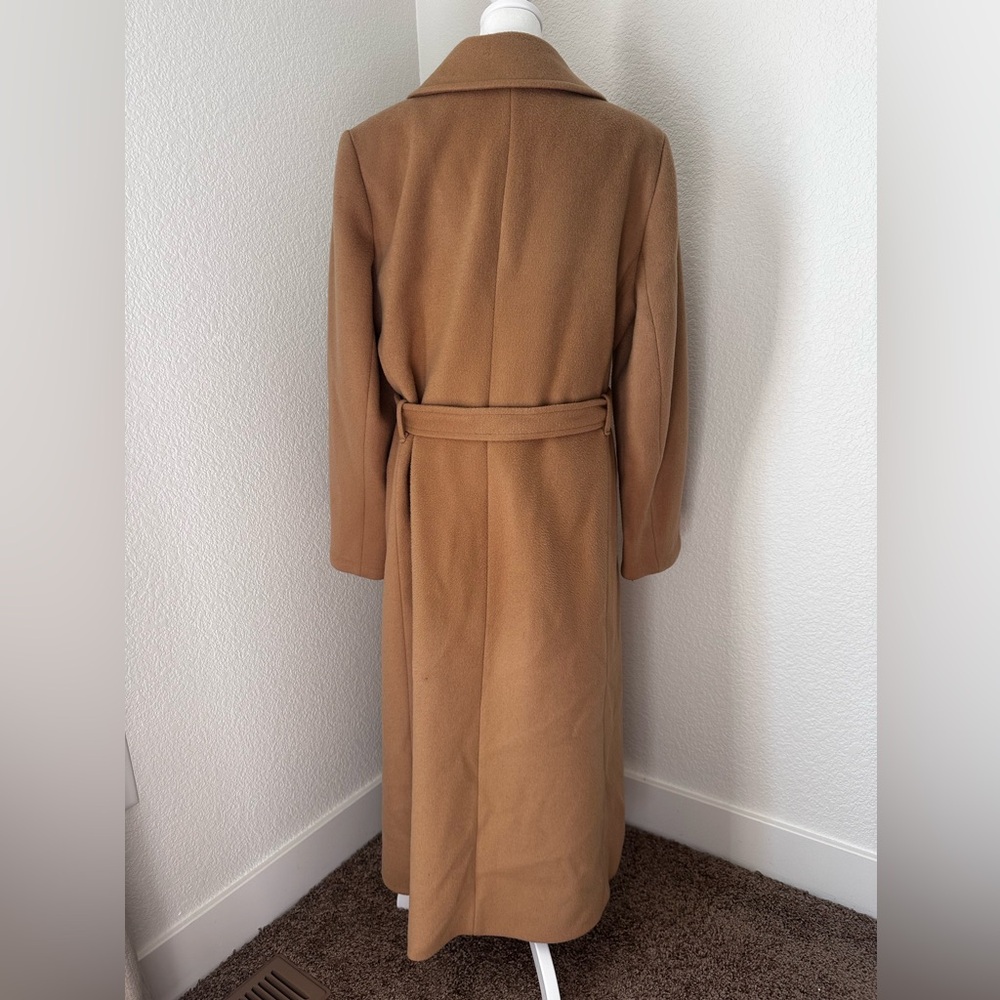 Pendleton 100% Virgin Wool Long Coat in Tan - Picture 3 of 10